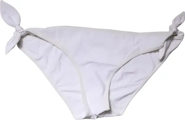 White Side-Tie Bikini Bottom Swimsuit Swimwear