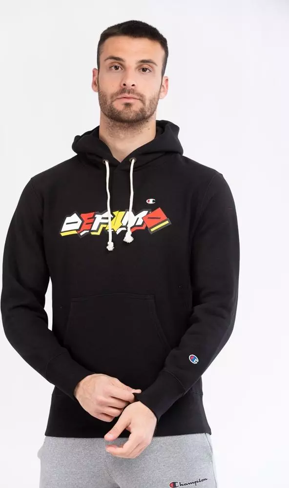 Black Cotton Sweatshirt