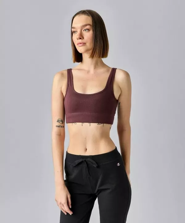Brown Cotton Bra