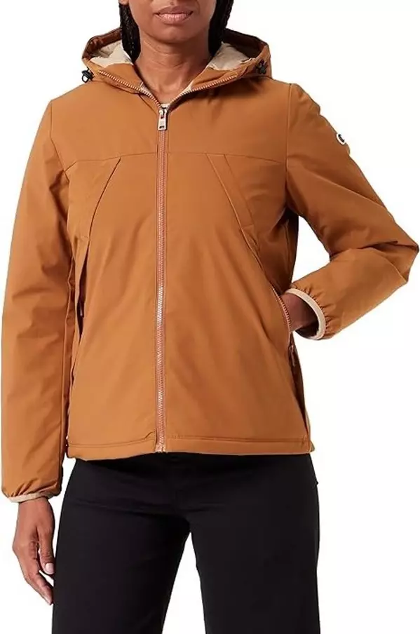 Brown Polyamide Shell Jacket