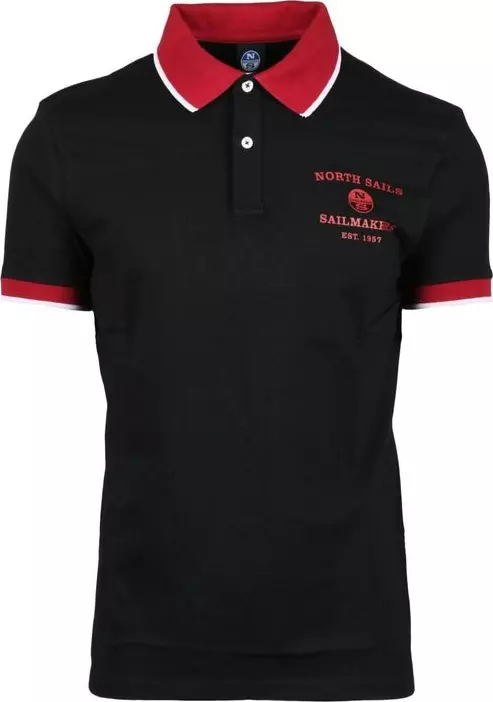 Black Cotton Polo Shirt
