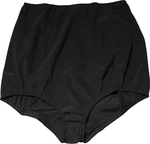 Black Silk Blend High Waist Girdle Panty Underwear