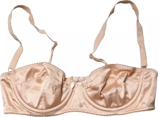 Beige Semi-Pad Underwire Balconette Bra Underwear