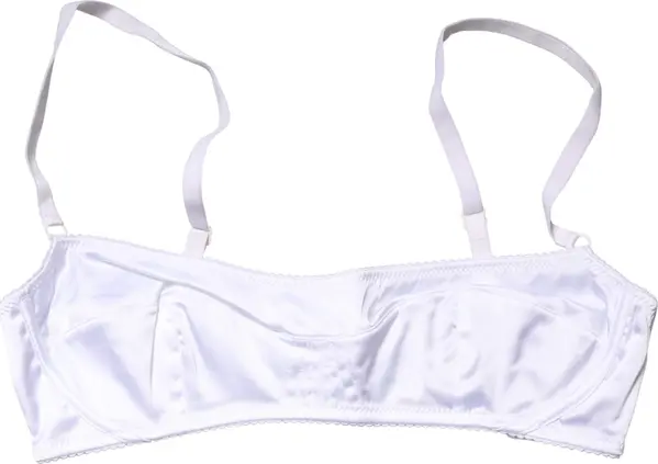 White Semi-Pad Underwire Balconette Bra Underwear