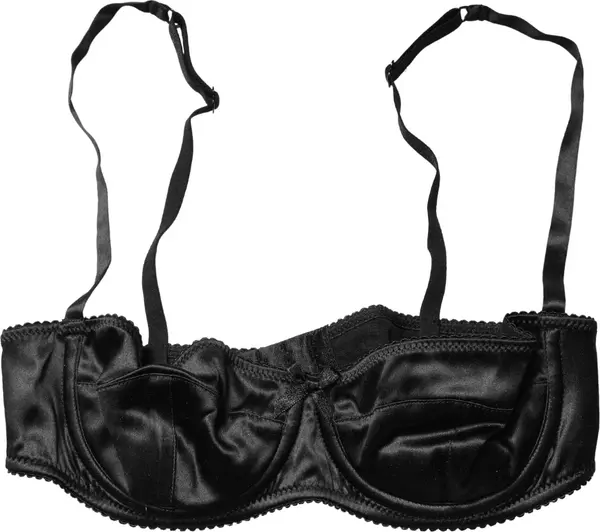 Black Semi-Pad Underwire Balconette Bra Underwear