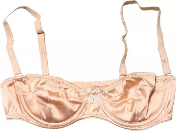 Beige Semi-Pad Underwire Balconette Bra Underwear