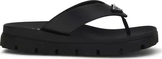 Brown Calf Leather Bos Taurus Flat Sandals