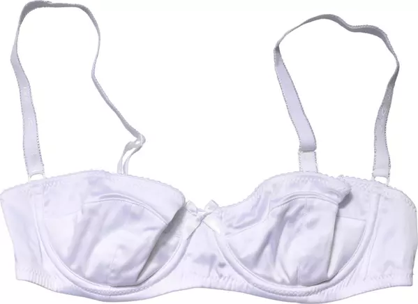 White Semi-Pad Underwire Balconette Bra Underwear
