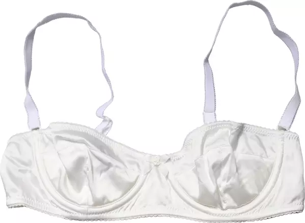 White Semi-Pad Underwire Balconette Bra Underwear