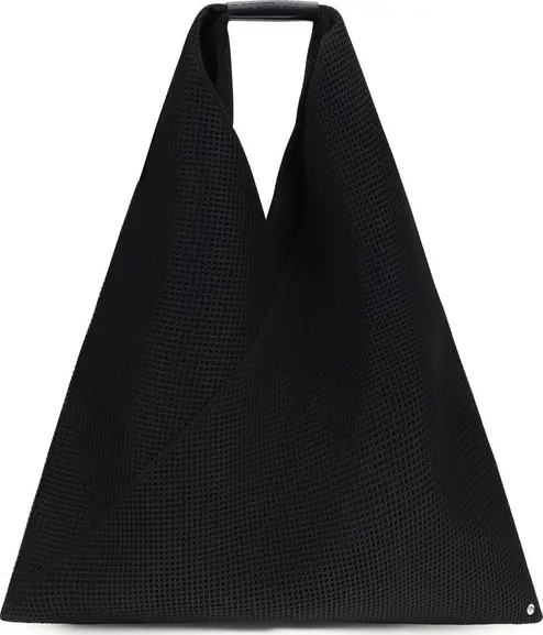 Black Polyester Shoulder Bag