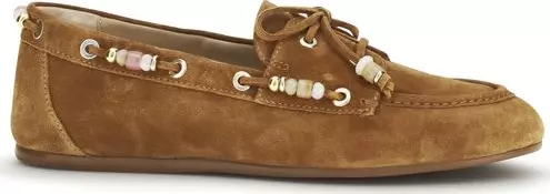 Brown Calf Leather Bos Taurus Slip-On Loafers