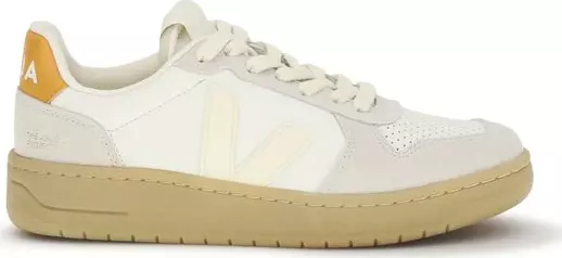 White Calf Leather Bos Taurus Low Top Sneakers