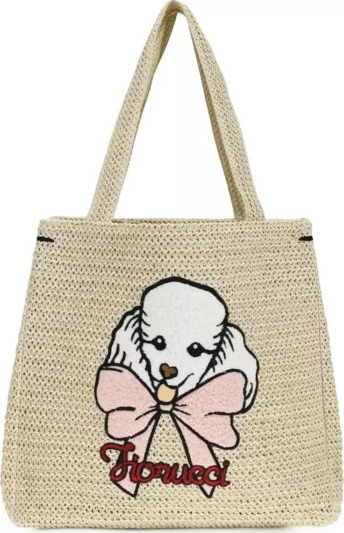 Beige Paper Shoulder Bag