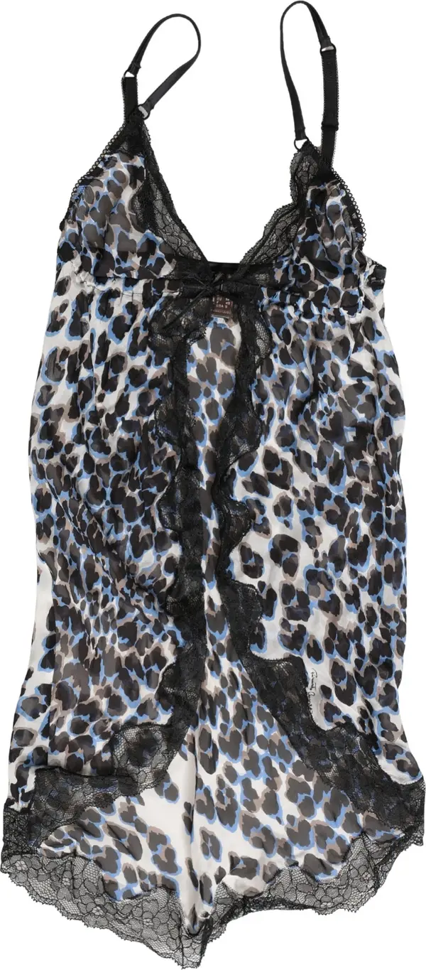 Multicolor Leopard Babydoll Chemise Underwear