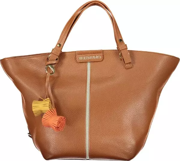Brown Polyurethane Women's Bag