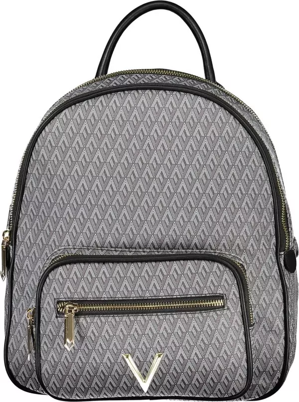 Black Polyurethane Women's Backpack