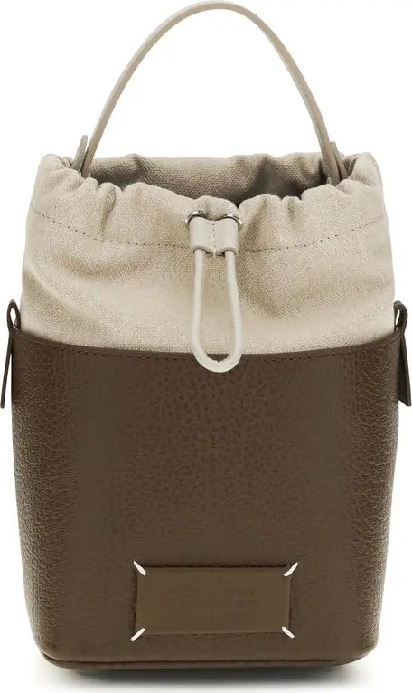 Brown Calf Leather Bos Taurus Backet Bag