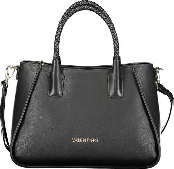 Nero Poliuretano Women's Bag with Adjustable Shoulder Strap
