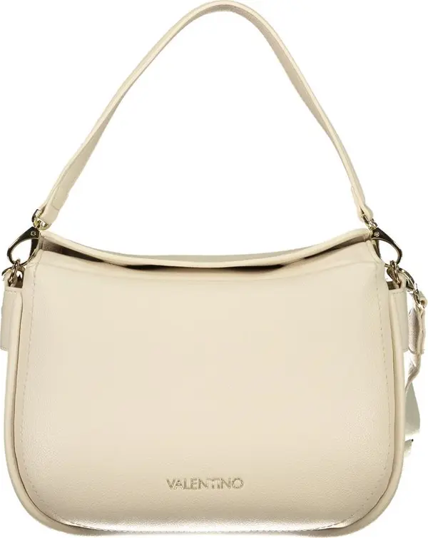 Beige Polyurethane Women's Bag