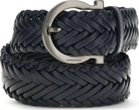 Blue Calf Leather Bos Taurus Belt
