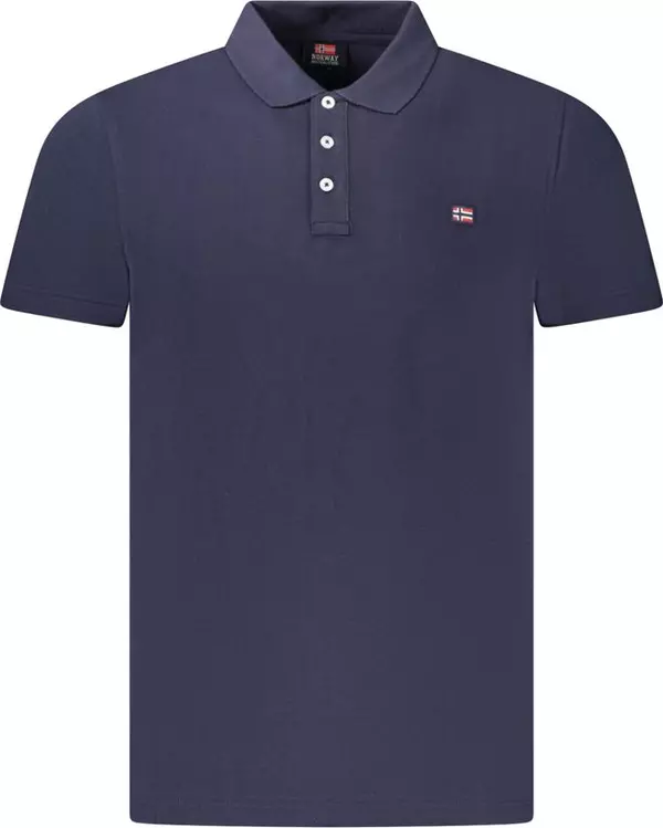 Blue Cotton Men's Polo