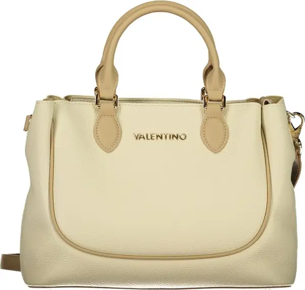 Beige Polyurethane Women's Bag