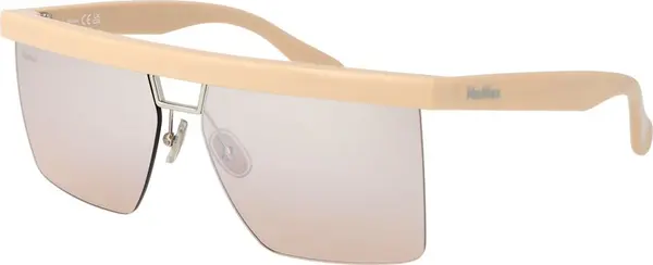 Beige Plastic Sunglasses