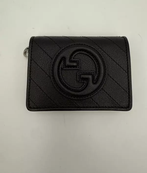 GUCCI GG BLONDIE Black Compact Wallet