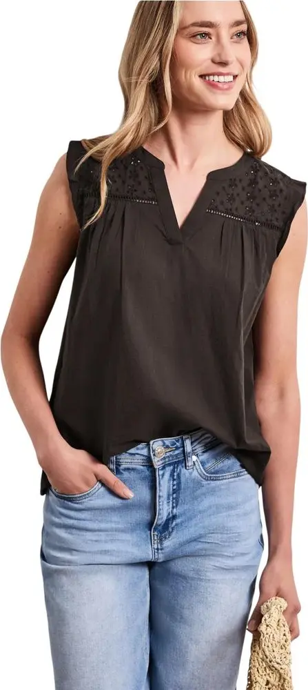 Brown Cotton Blouse