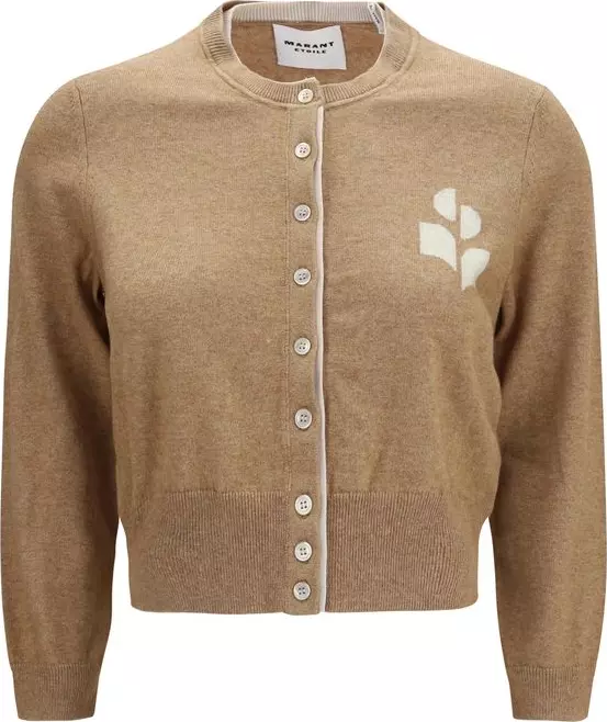 Beige Cotton Cardigan
