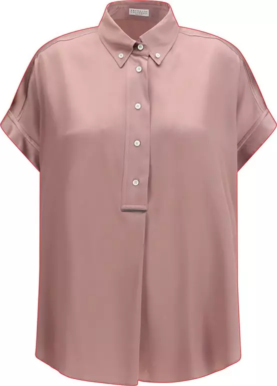 Multicolor Silk Shortsleeve Shirt