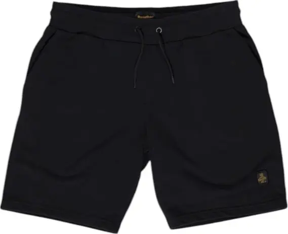 Black Cotton Bermuda Shorts