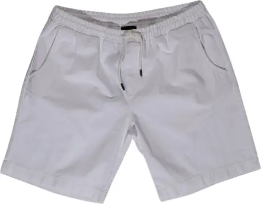 White Cotton Bermuda Shorts