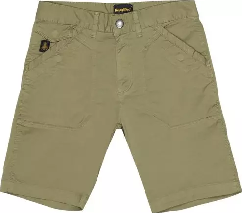 Green Cotton Bermuda Shorts