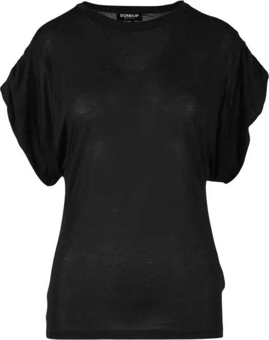 Black Viscose T-Shirt