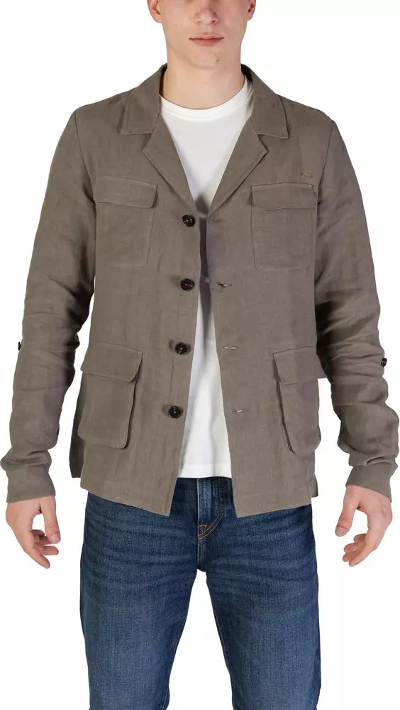 Green Linen Blazer
