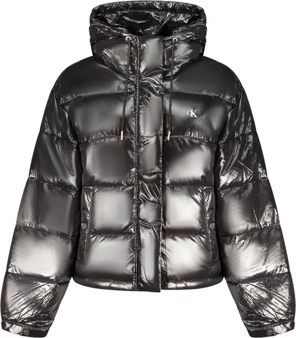Black Polyester Women Jacket