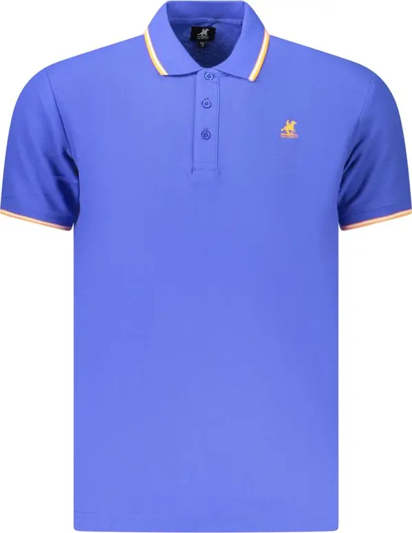 Blue Cotton Men's Polo