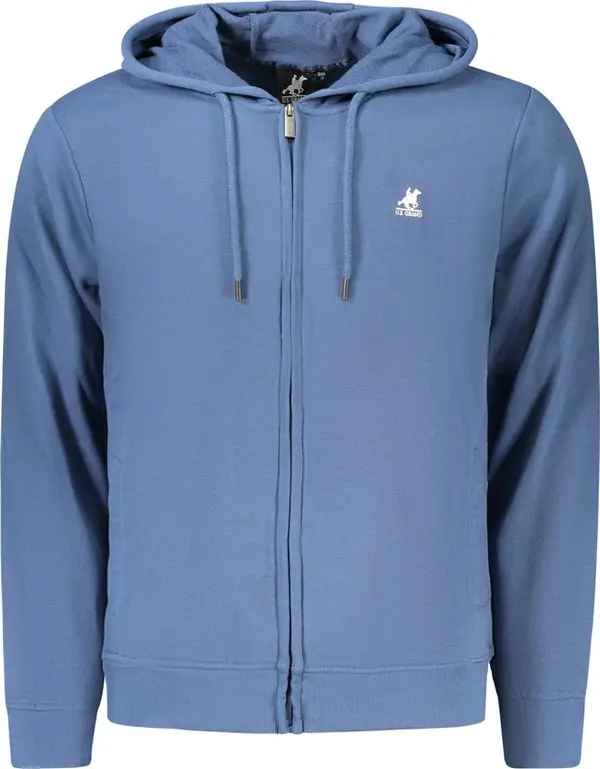 Blue Cotton Men's Sweatshirt