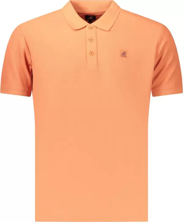 Orange Cotton Men's Polo Shirt