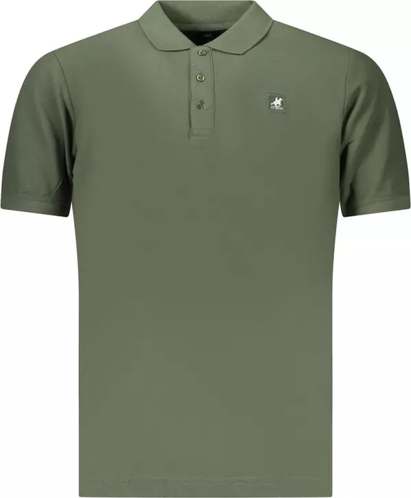 Green Cotton Men's Polo Shirt
