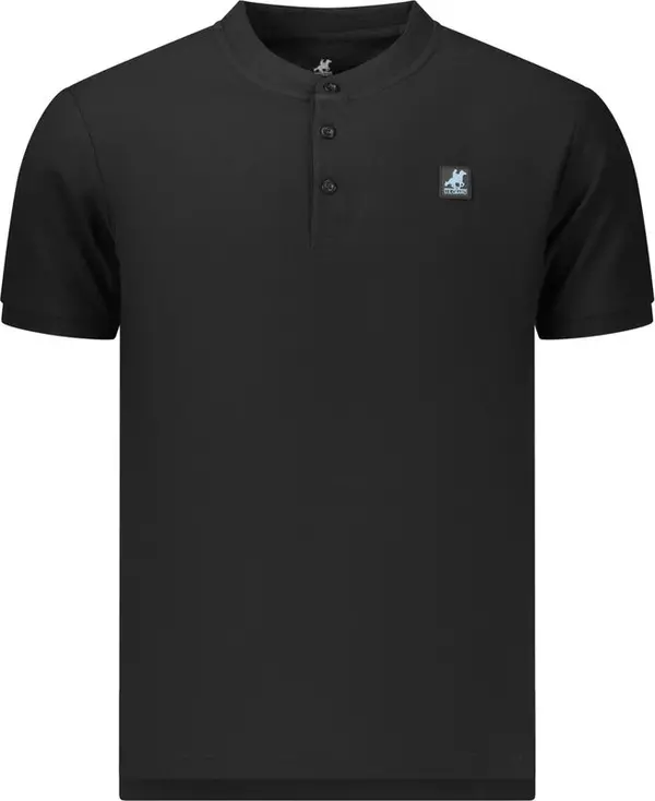Black Cotton Men's Polo Shirt