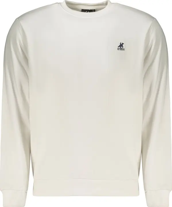 White Cotton Men's Sweatshirt