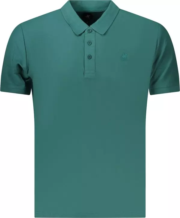 Green Cotton Men's Polo