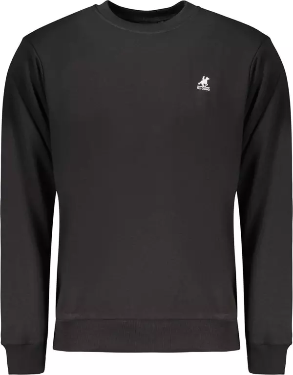 Black Cotton Men's Sweatshirt