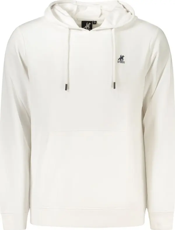 White Cotton Men Sweatshirt