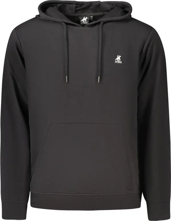 Black Cotton Men's Sweatshirt