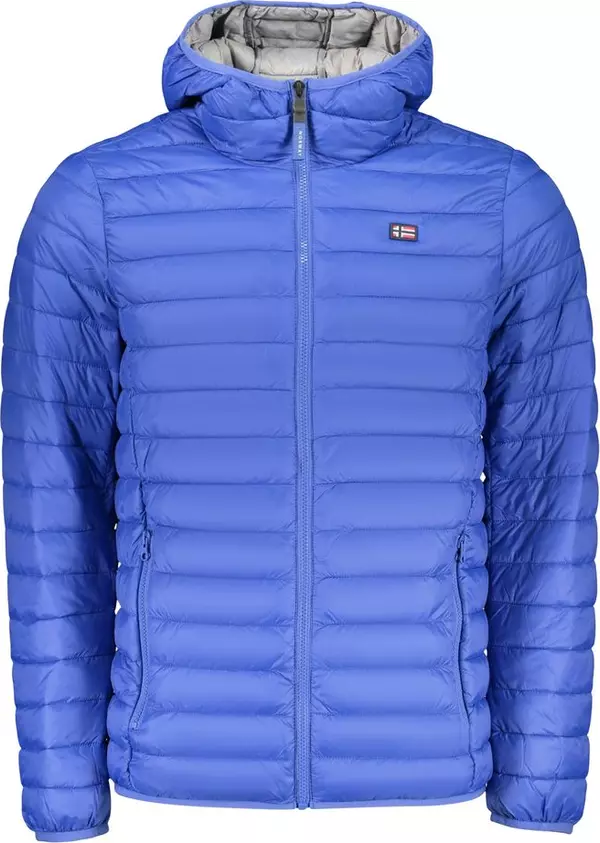 Blue Polyamide Men's Jacket