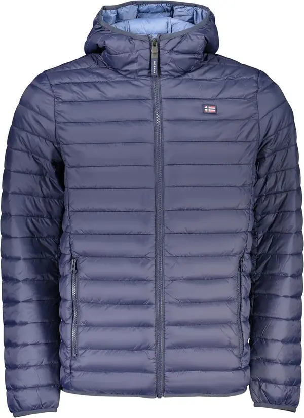 Blue Polyamide Men's Jacket
