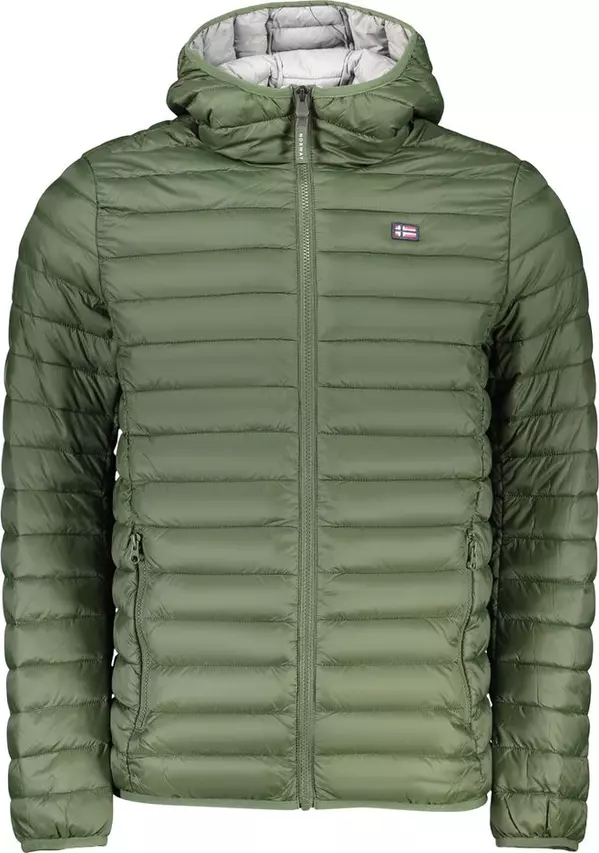 Green Polyamide Men's Jacket